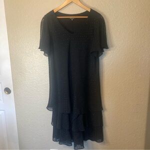 Onyx Nite Vintage Sparkle Tiered Dress Y2K Fairycore Formal Women’s 10